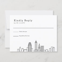 Cleveland Boda | RSVP estilizada de líneas aéreas