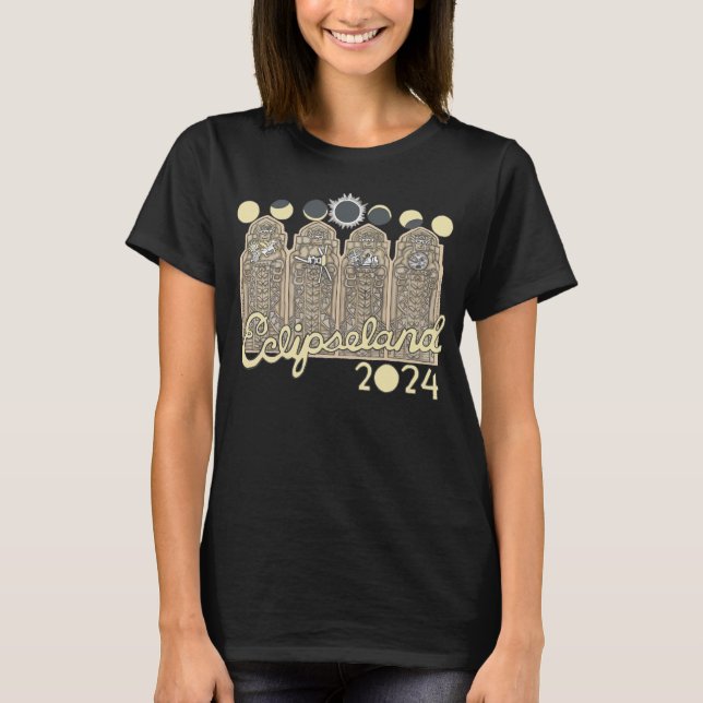 Cleveland Eclipseland camiseta para mujeres (negro (Anverso)