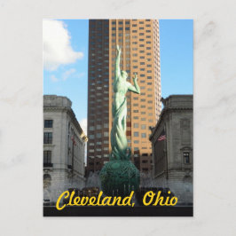 Cleveland, fuente de OH en postal Sunshine