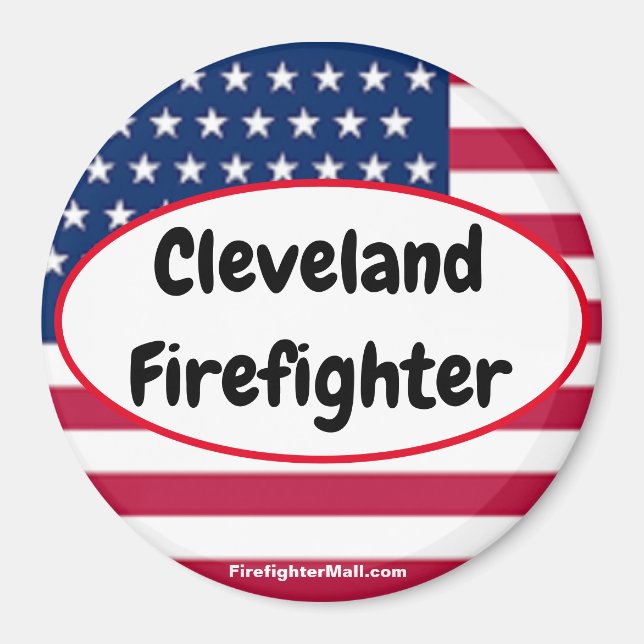 Cleveland Imán patriótico del bombero (Frente)