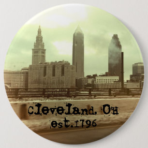 "Cleveland, OH -" botón GRANDE set.1796
