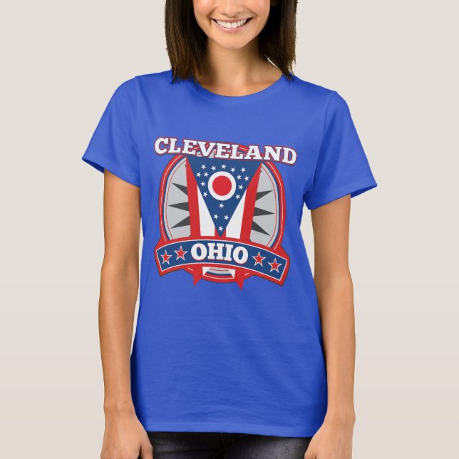 Cleveland Ohio, camiseta básica femenina (Anverso)