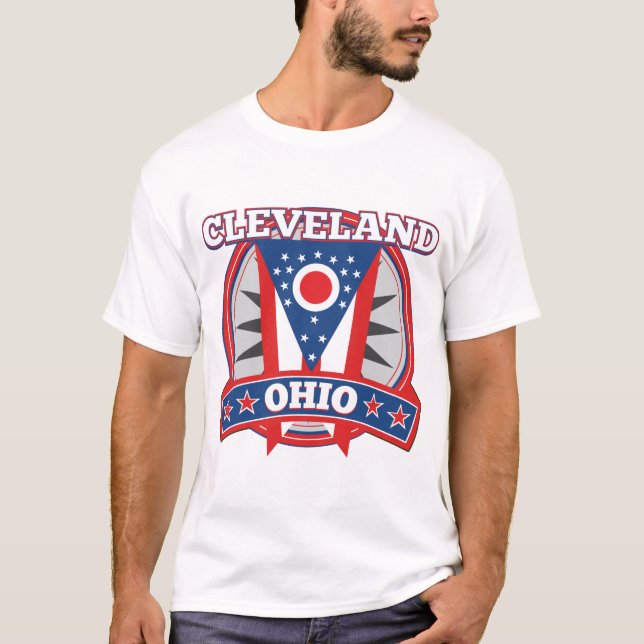 Cleveland Ohio, camiseta básica para hombres (Anverso)
