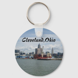 CLEVELAND, OHIO EN el llavero del LAGO ERIE