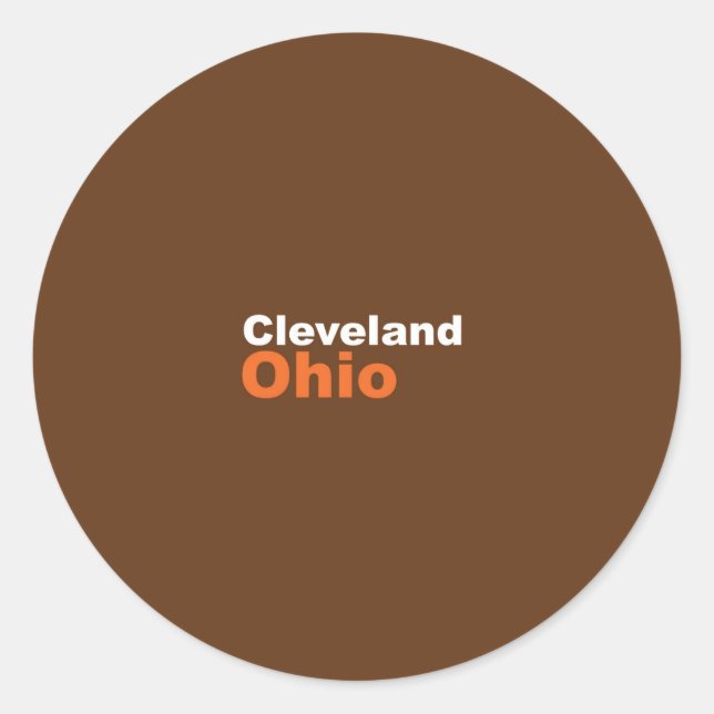 Cleveland, Pegatina de Ohio (Anverso)