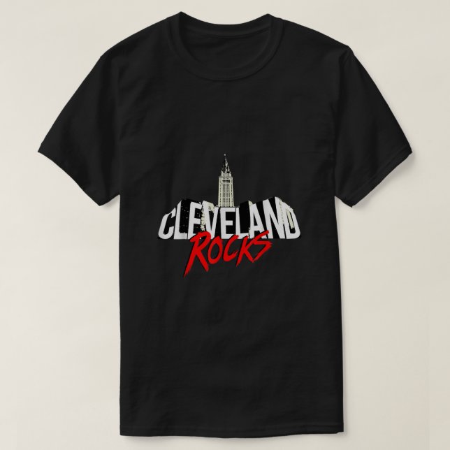 Cleveland Rocks Cleveland Shirt Ohio T Camisetas m (Diseño del anverso)
