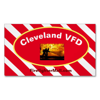 Cleveland VFFD Flama Magnética tarjetas de negocio