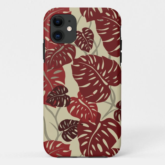 Cliff Hanger Hawaiian Leaf iPhone 5 Funda (Reverso)