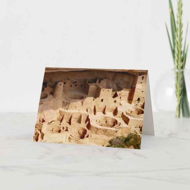 Cliff Palace Infraestructura Tarjeta de felicitaci (Anverso)
