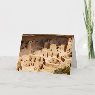 Cliff Palace Infraestructura Tarjeta de felicitaci