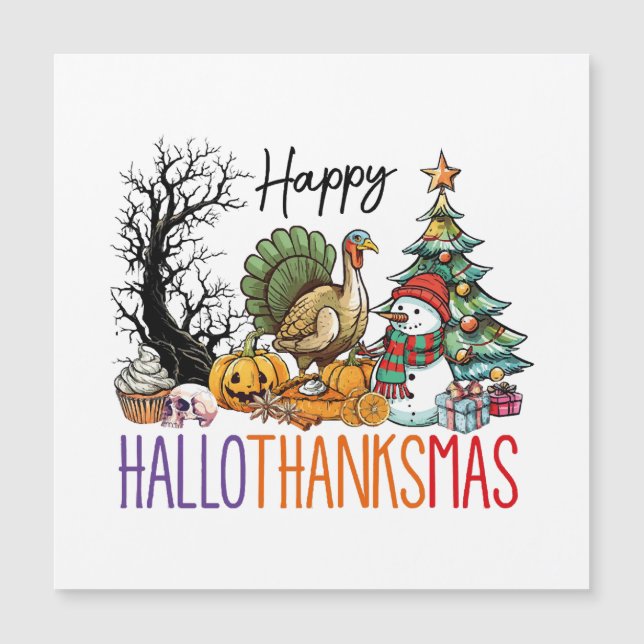Clipart Feliz Hallothanksmas (Anverso)