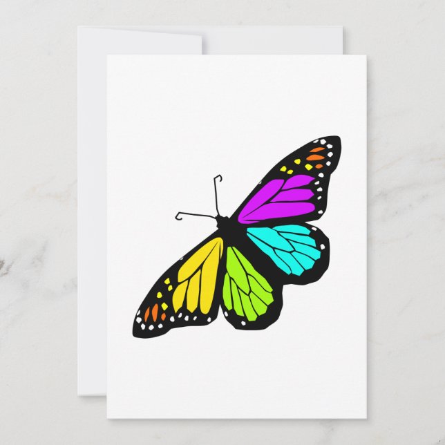 Clíparte de mariposa colorida (Anverso)