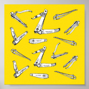 Clips de uñas, Ilustracion de arte mural