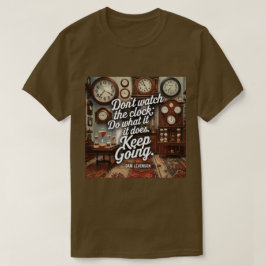 Clock Productividad Cita Cita Camiseta Brown T-Shi