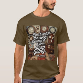 Clock Productividad Cita Cita Camiseta Brown T-Shi