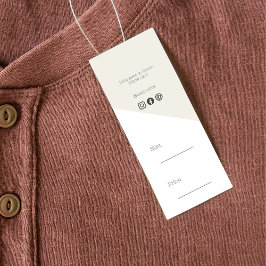 Clothing Hang Tag Moderno Trendy Minimalista