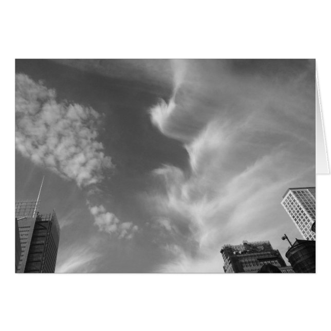 Cloud Bird, Nueva York, EE.UU., noir, tarjeta (Anverso (Horizontal))