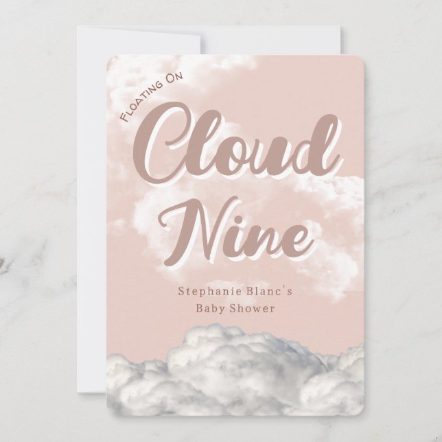 Cloud Nueve Sky - Invitación Baby Shower Personali (Anverso)