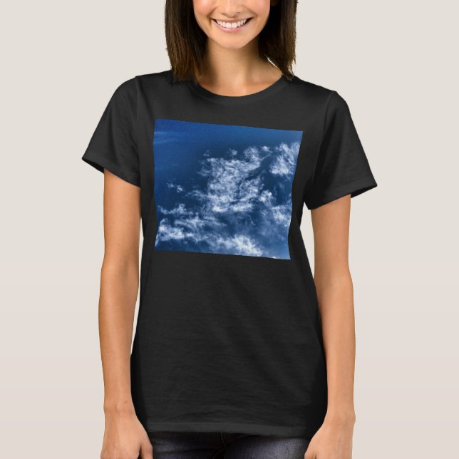 Clouds Bella v-neck camiseta de manga de 3/4 cuart (Anverso)