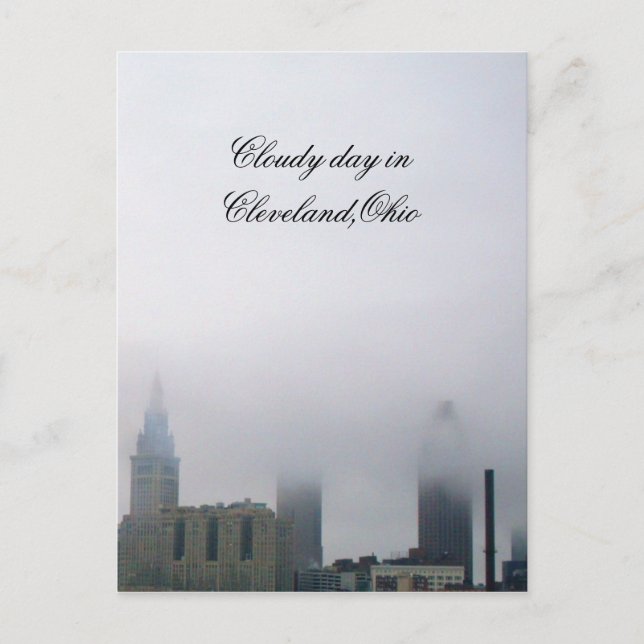 CLOUDY EN CLEVELAND, postal OHIO (Anverso)