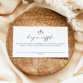 CLOVER Tarjeta Raffle de Diaper para Bebé Pino Mod