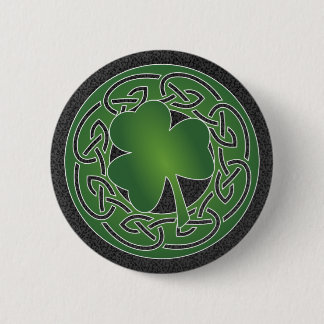Cloverleaf - botón del día de St Patrick