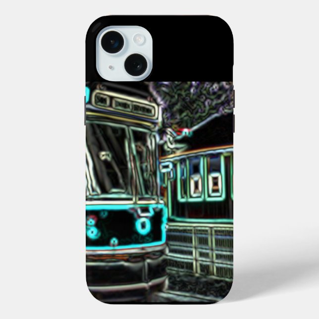 CLRV Neon en el Funda stn iPhone 15 Plus (Reverso )
