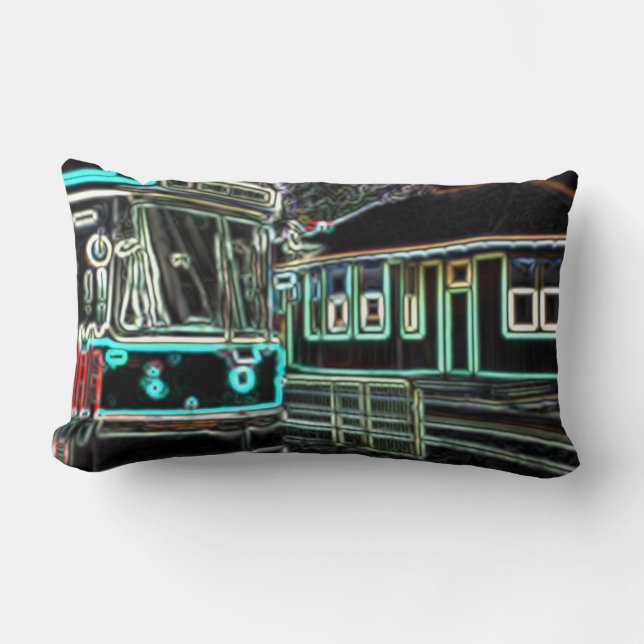 CLRV Neon en la almohada lumbar de poliéster (Anverso)
