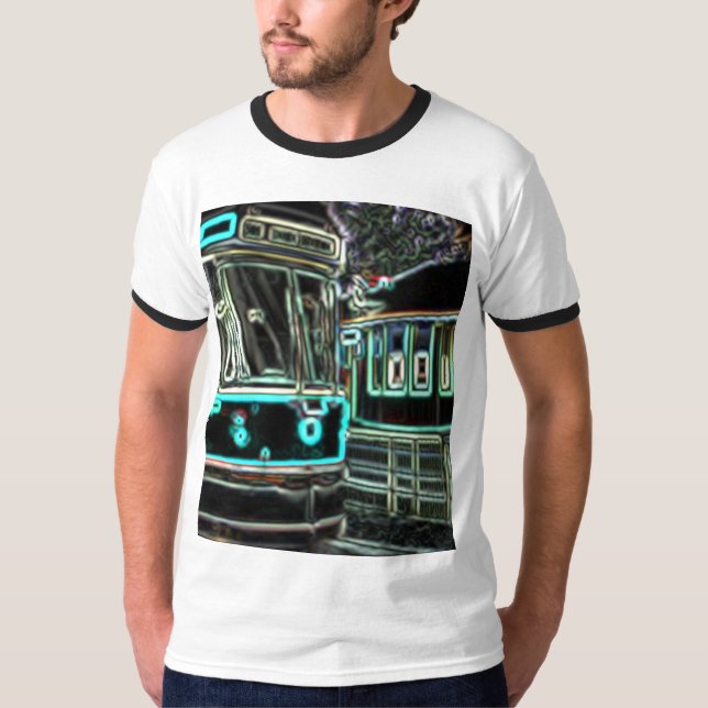 CLRV Neon en la camiseta básica del cantante mascu (Anverso)