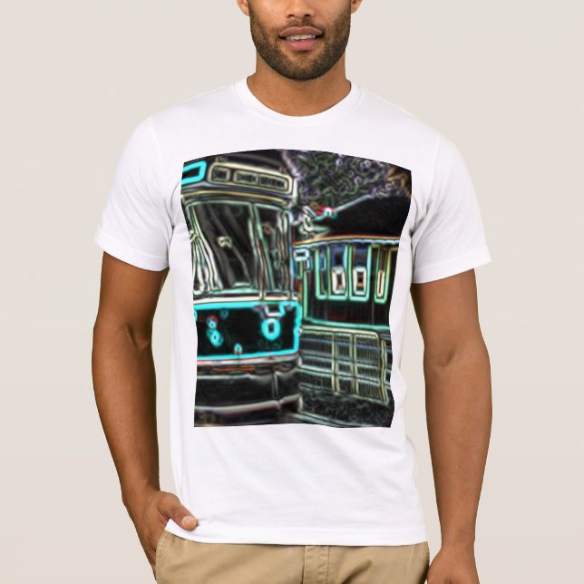 CLRV Neon en la camiseta de manga corta de stn Men (Anverso)