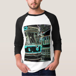 CLRV Neon en la camiseta de Raglan 3/4 Sleeve Ragl