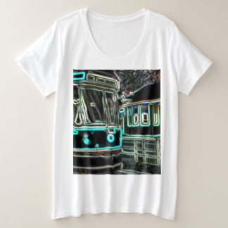 CLRV Neon en la camiseta de Stn Womens Plus Size