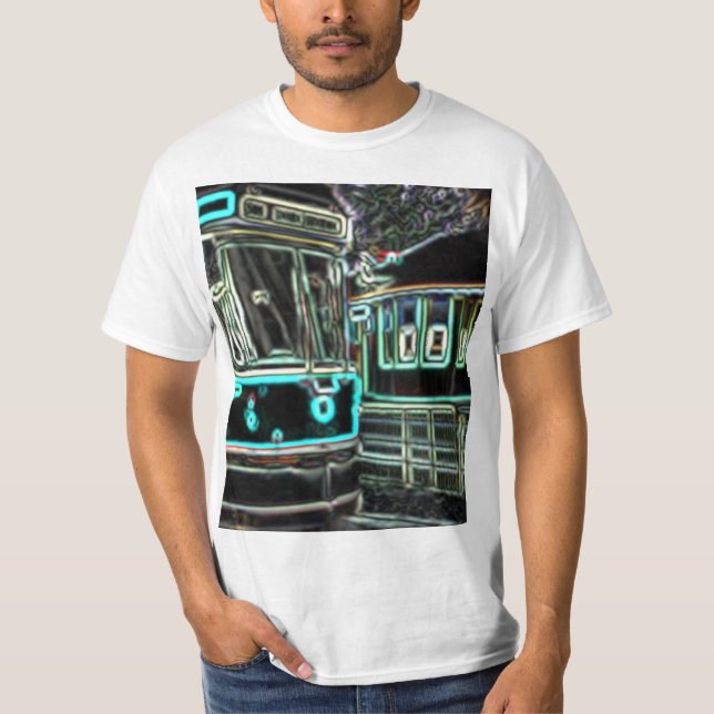 CLRV Neon en la camiseta de valor de stn Men (Anverso)