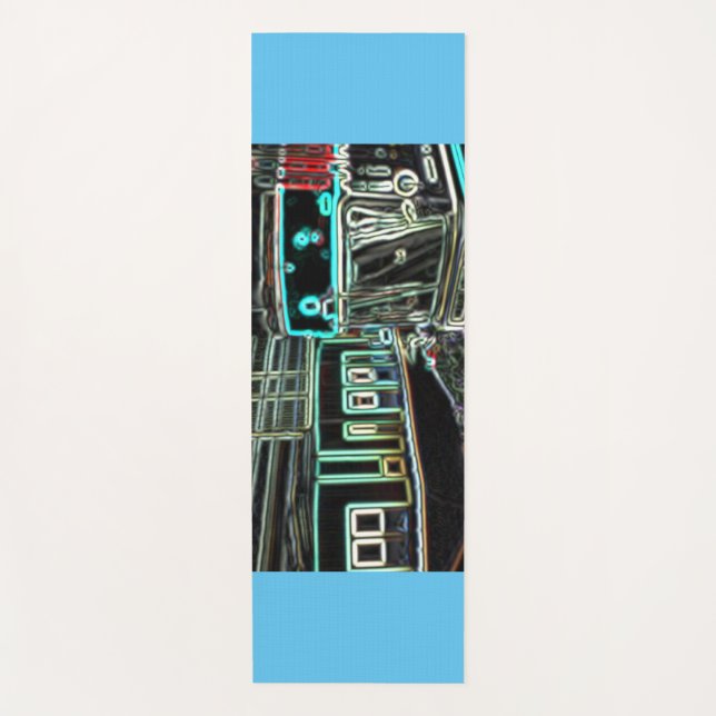 CLRV Neon en stad Yoga Mat (Anverso)
