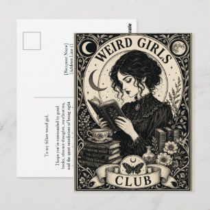 Club de Chicas Raras Tarjeta Postal Art Nouveau Gó
