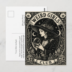 Club de Chicas Raras Tarjeta Postal Art Nouveau Gó