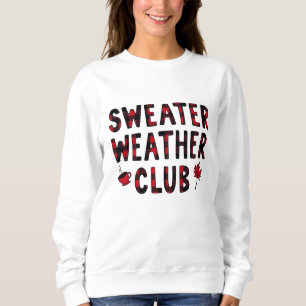 Club de clima de suéter de lámina metálica de otoñ