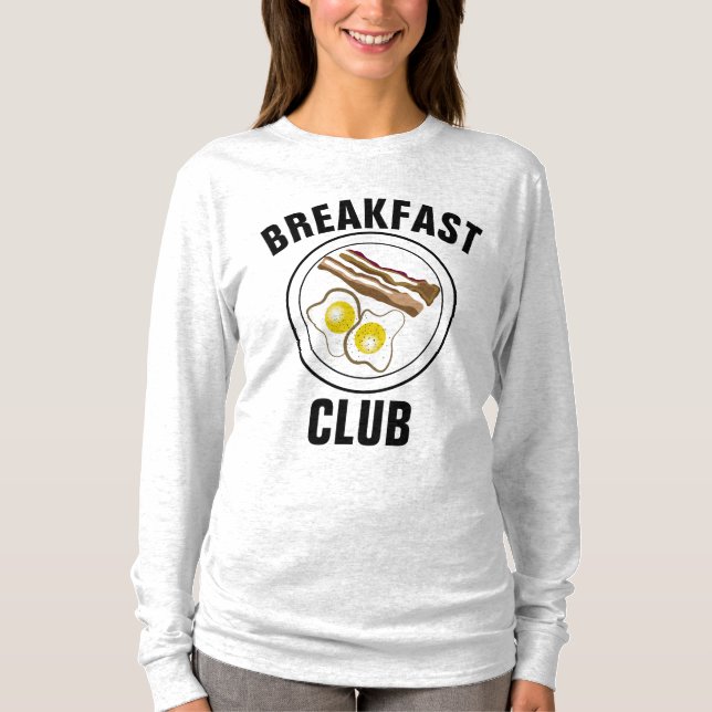 CLUB DE DESAYUNO BACON Y Camisetas DE HUEVOS (Anverso)