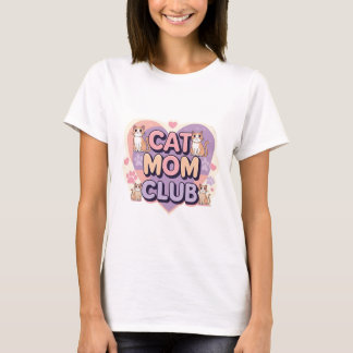 Club de gatos de mamás - Camiseta femenina de esti