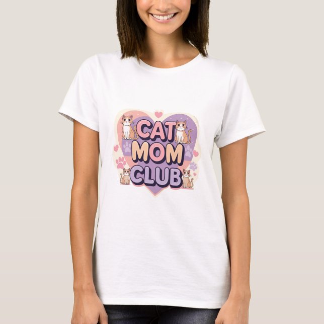 Club de gatos de mamás - Camiseta femenina de esti (Anverso)