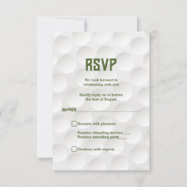 Club de Golf Temático Mitzvah RSVP Card