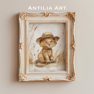 Club de Leones en arte rústico Gorra