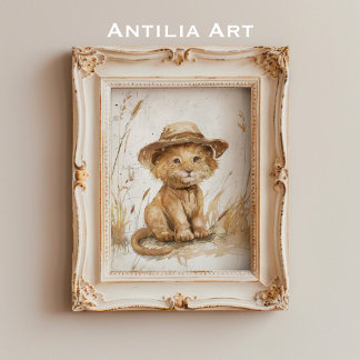 Club de Leones en arte rústico Gorra