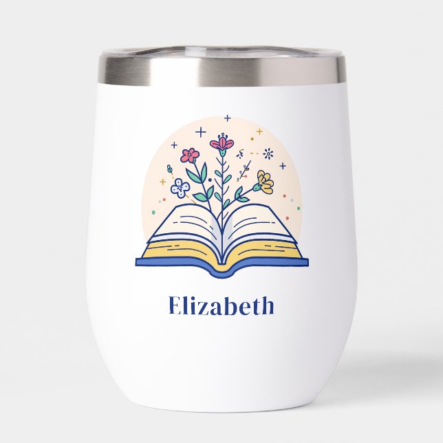 Club de libros personalizado de flores silvestres (Trasero)