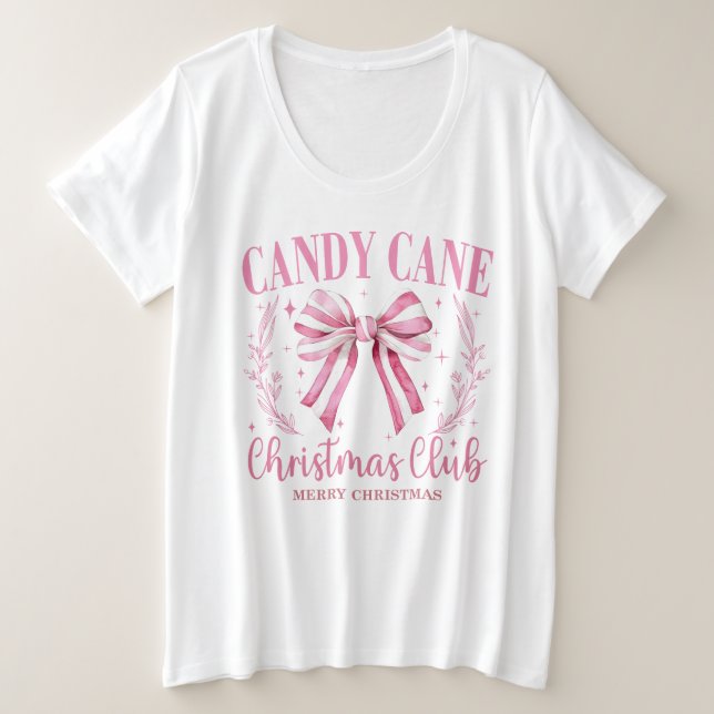 Club de Navidades Pink Candy Cane (Anverso del diseño)