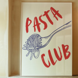 Club de Pasta | Impresión de decoración de cocina
