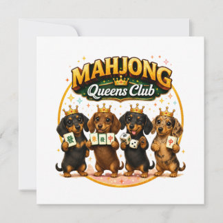 Club de Reinas de Mahjong Perritos Dachshund Lindo