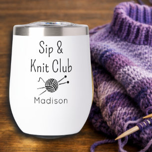 Club de Tejer y Beber Regalo Personalizado para Am