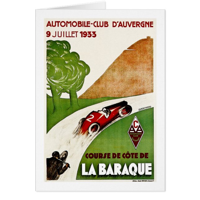 Club del automóvil D'Auvergne 1933 (Frente)