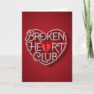 Club del corazón roto / tarjeta doblada